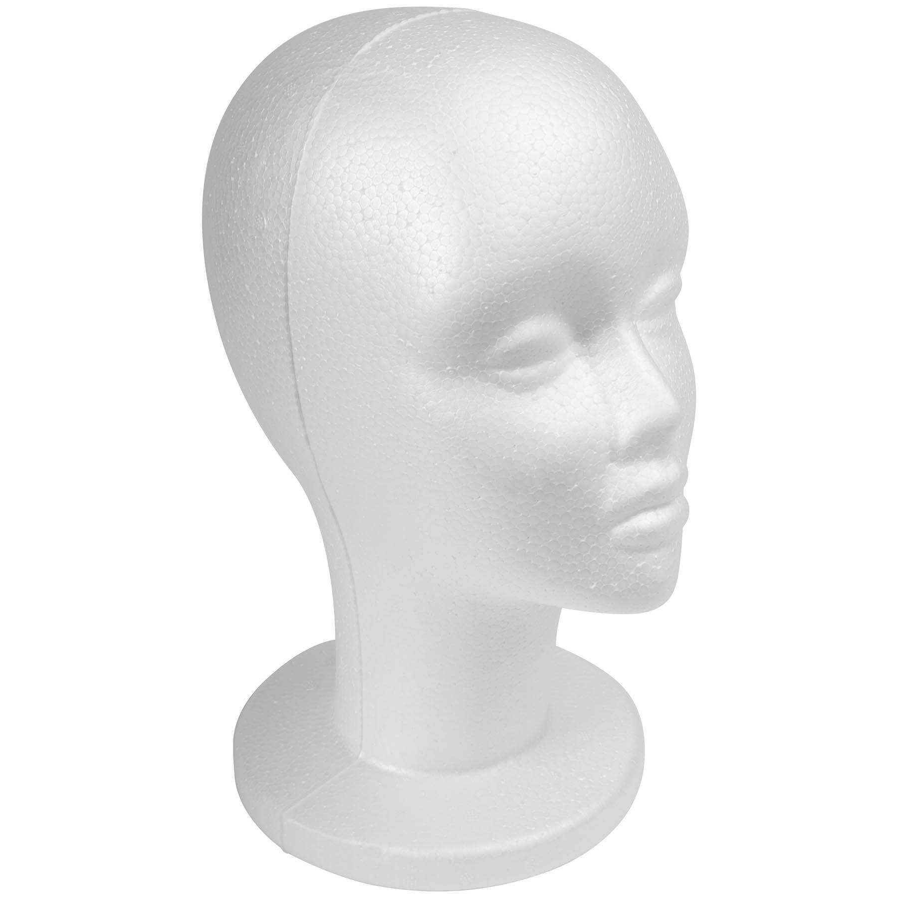 SHANY Cosmetics - Styrofoam Model Head Professional Hat and Wig White
